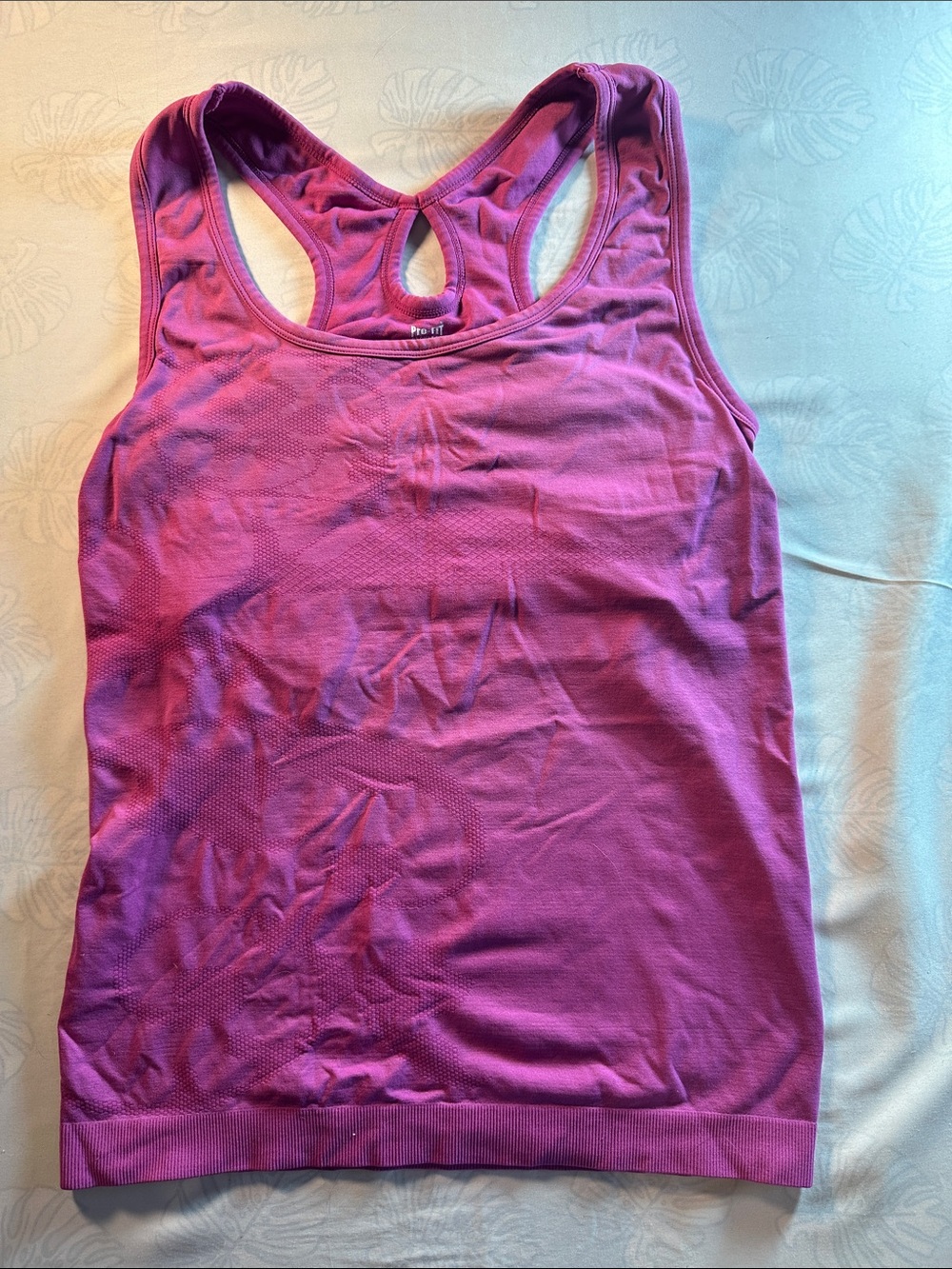 Women's Keyhole Racerback Tank Top in Magenta